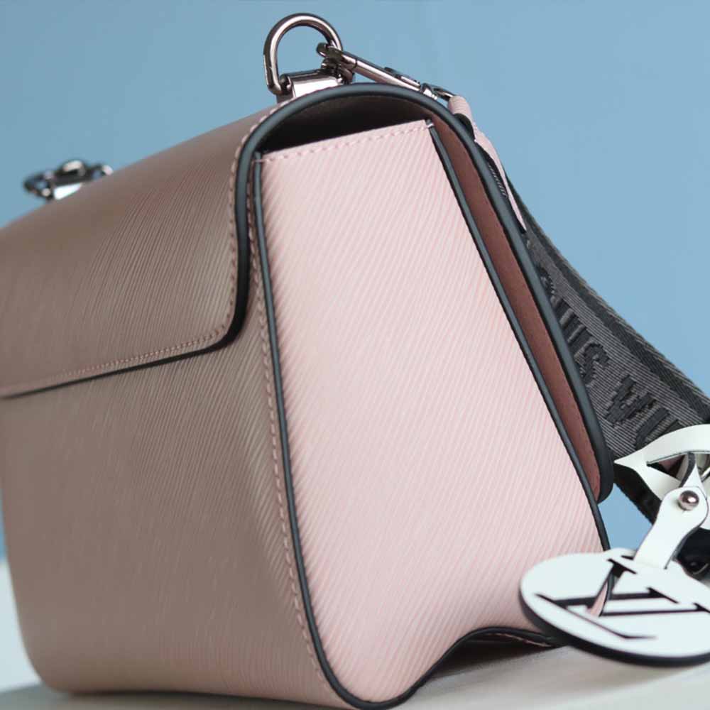 Replica Louis Vuitton Twist Mm M56628 Black/White/Pink