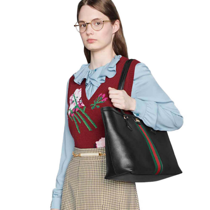 Replica Gucci Ophidia Leather Tote 631685
