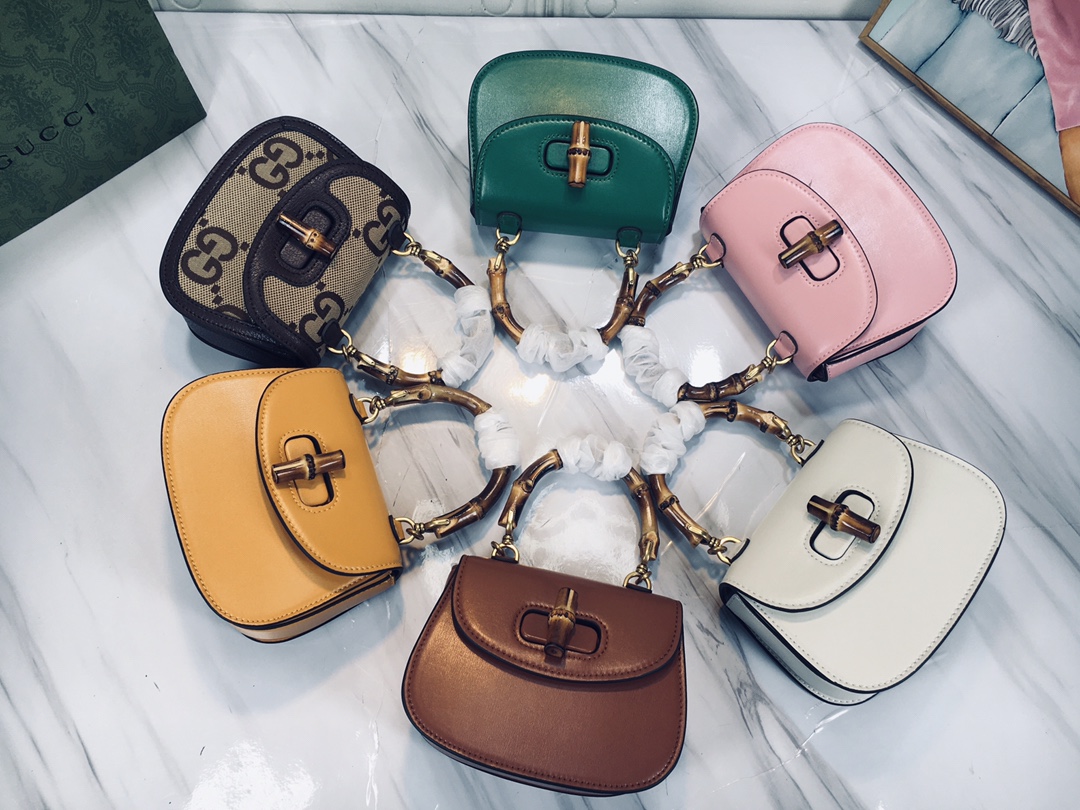 Replica Gucci Double G Bamboo 1947 Mini Top Handle Bag