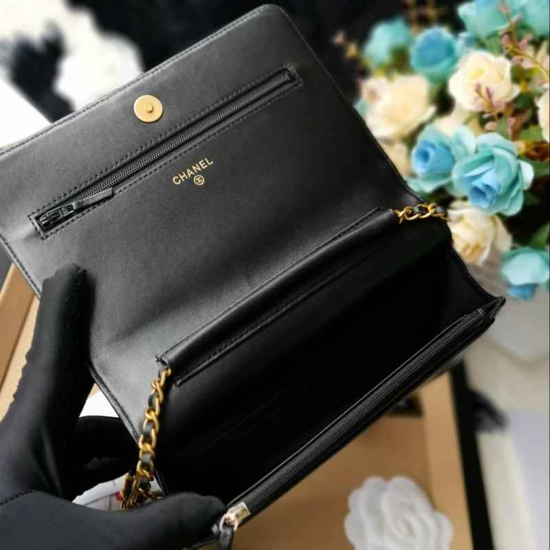 Replica Chanel Lambskin Leboy Woc Chain Bag 80287