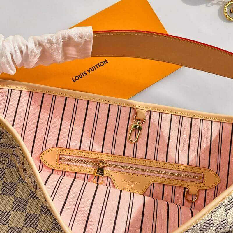 Replica Louis Vuitton Damier Azur Canvas Delightful Mm N41448