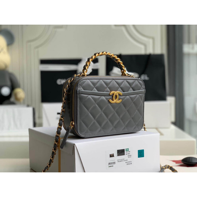 Replica Chanel Lambskin Vanity Case As2179