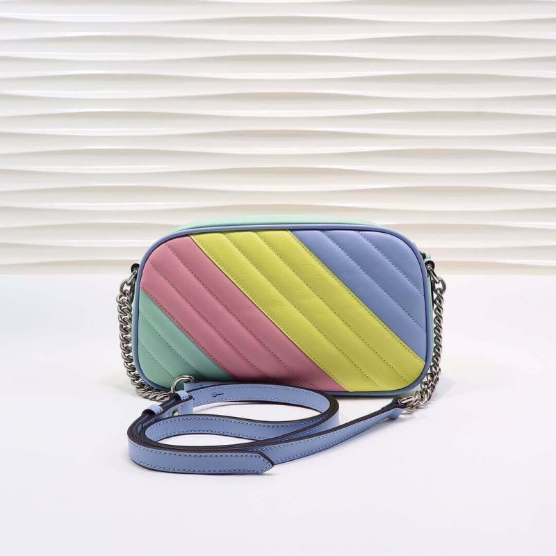 Replica Gucci Gg Marmont Small Shoulder Bag In Pastel And Rainbow 447632