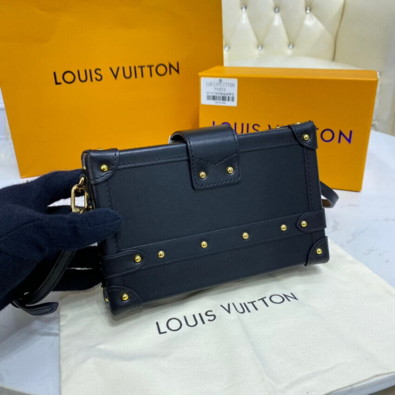 Replica Louis Vuitton Petite Malle Monogram Metal Bag M57817
