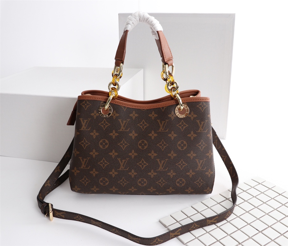Replica Louis Vuitton Classic Monogram Handle Bag With Strap