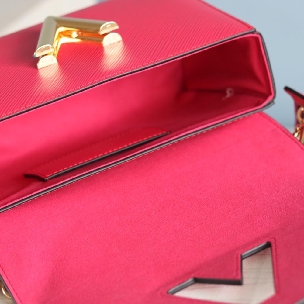 Replica Louis Vuitton Twist Mm M57050 Beige/Black/Pink