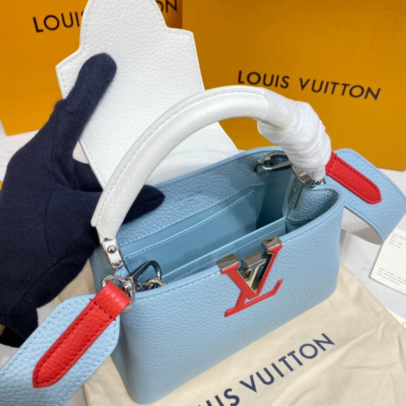 Replica Louis Vuitton Taurillon Leather Capucines Mini M57519