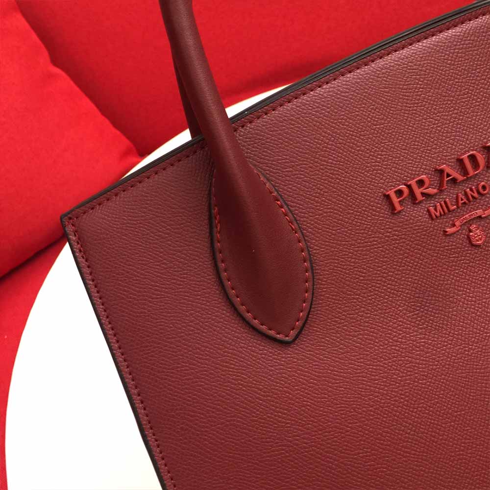 Replica Prada Medium Saffiano Leather Monochrome Bag 1Ba155(66158) Wine