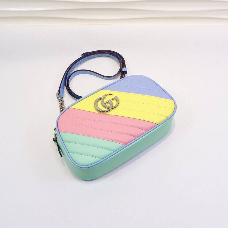 Replica Gucci Gg Marmont Small Shoulder Bag In Pastel And Rainbow 447632