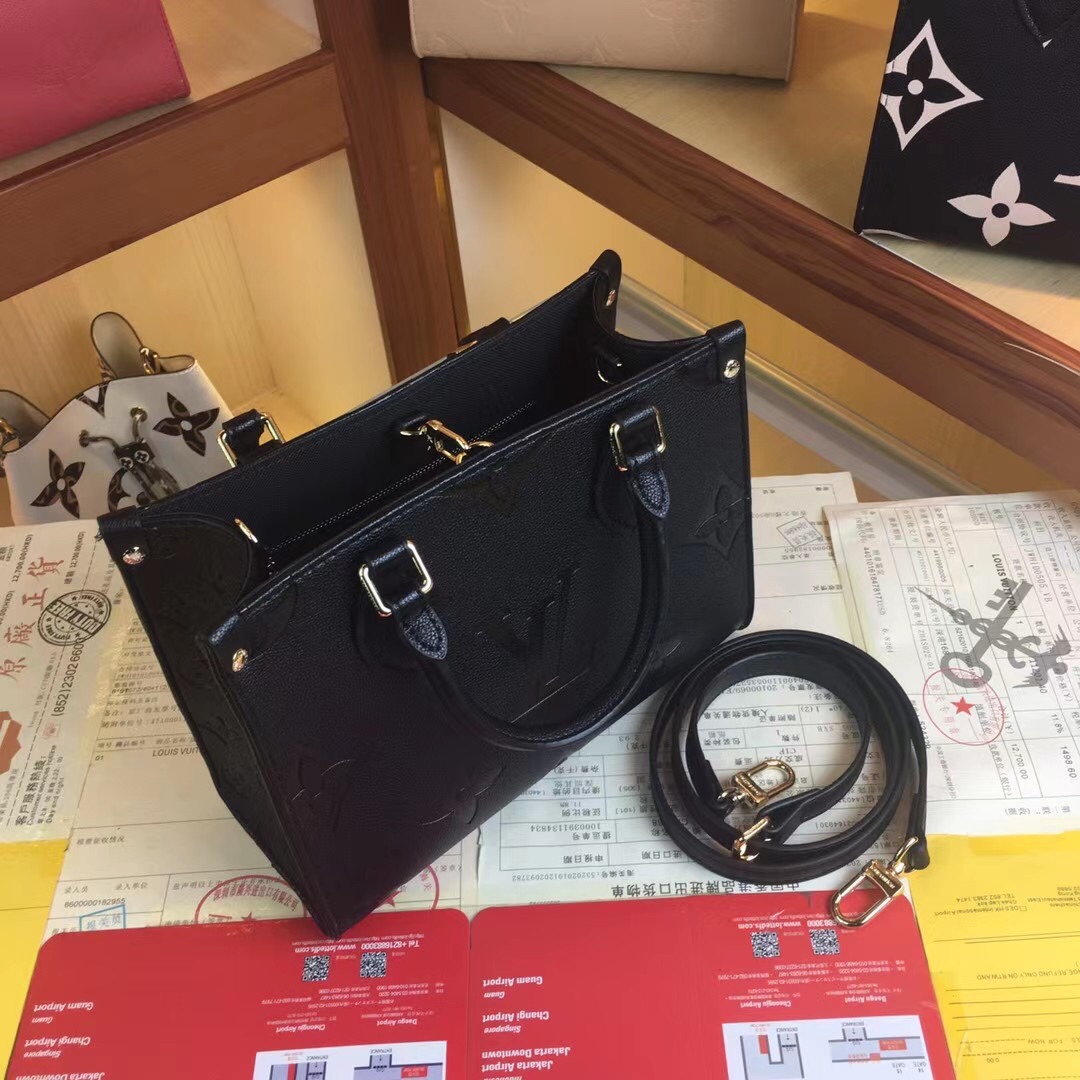 Replica Louis Vuitton Onthego Pm M45653 Black/Beige/Pink