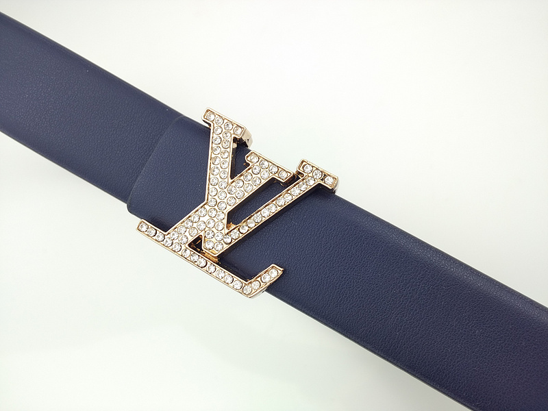 Replica Louis Vuitton Belt L187-75 25Mm Blue