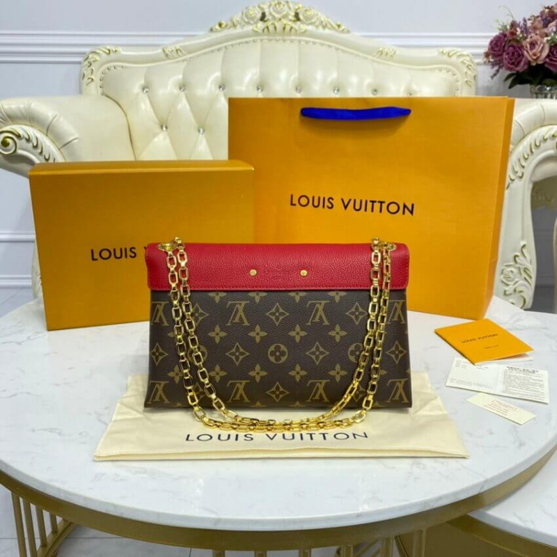 Replica Louis Vuitton Monogram Canvas Pallas Chain M41200 M41201 M41203