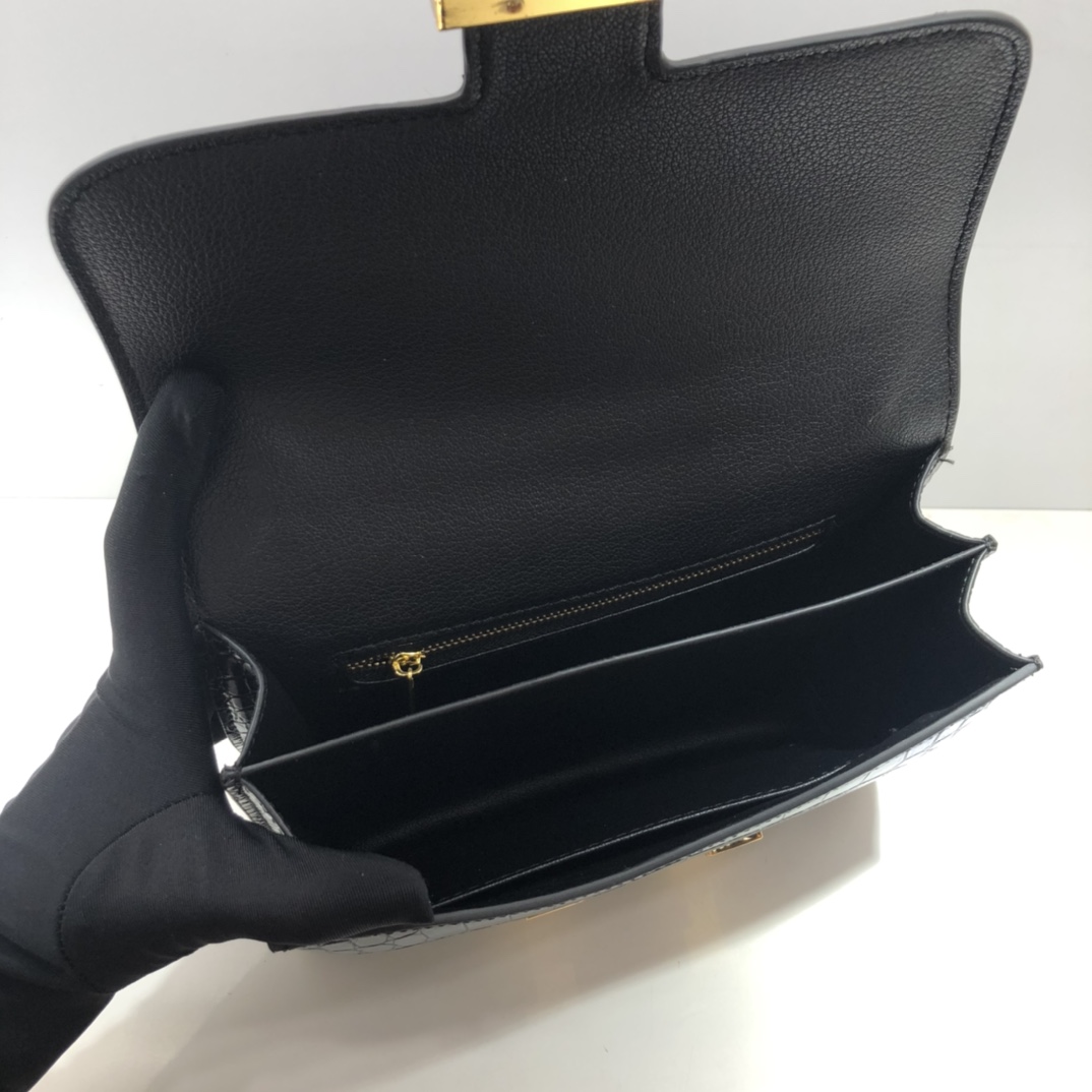 Replica Hermes Constance Crocodile Leather Pattern Cross Body Bag