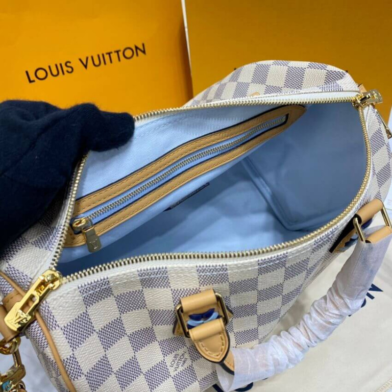 Replica Louis Vuitton Damier Azur Speedy Bandouliere 30 N50054