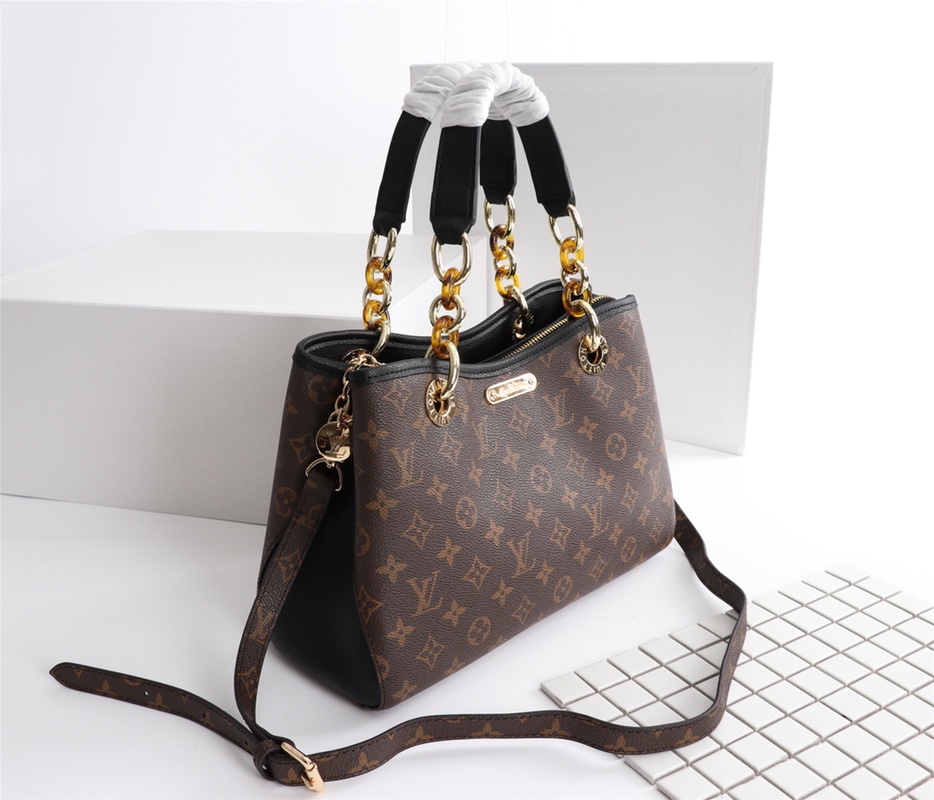 Replica Louis Vuitton Classic Monogram Handle Bag With Strap