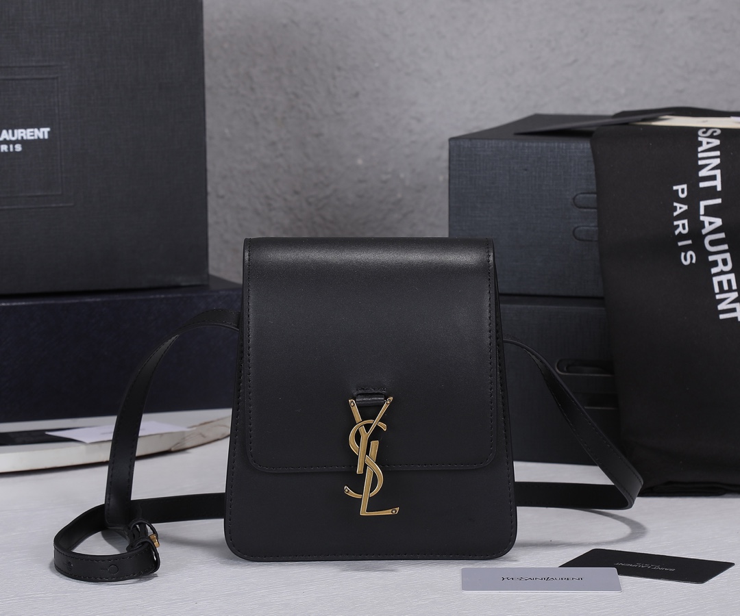 Replica Ysl Kaia North/South Satchel In Vegetable- Black/Beige