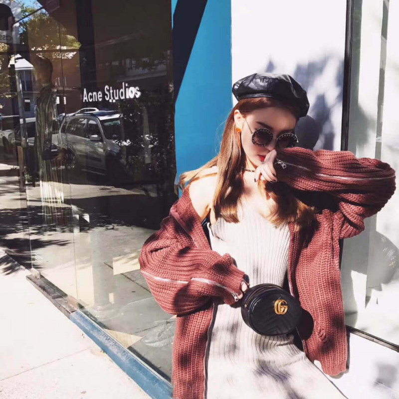 Replica Gucci Gg Marmont Matelasse Leather Belt Bag 476434