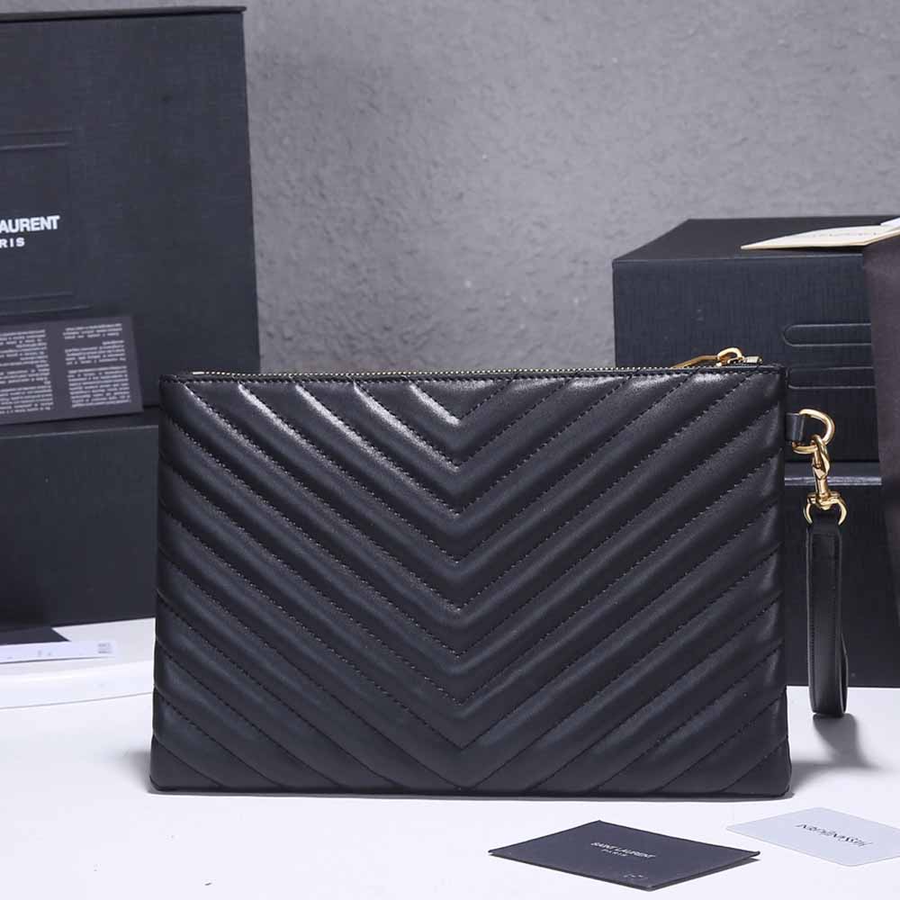 Replica Ysl Monogram Tablet Pouch In Matelasse Leather 1850