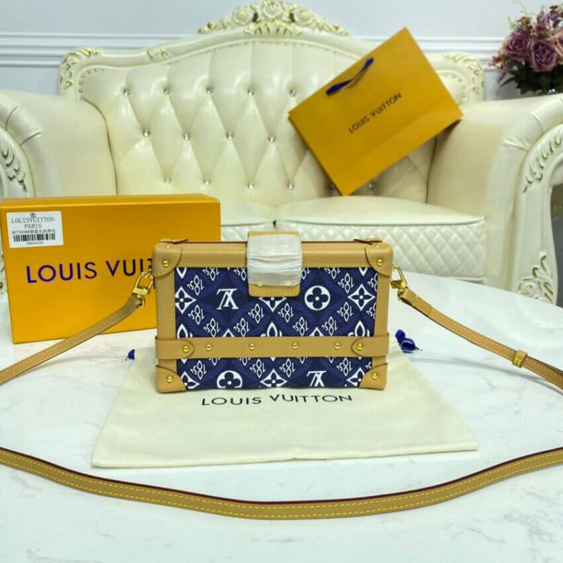 Replica Louis Vuitton Since 1854 Petite Malle M57212 Blue