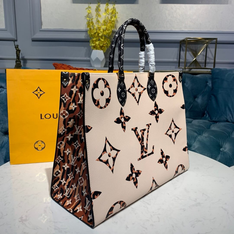 Replica Louis Vuitton Onthego M44675 Ivory/Havana Beige