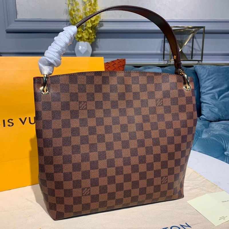 Replica Louis Vuitton Damier Ebene Canvas Graceful Pm N44044