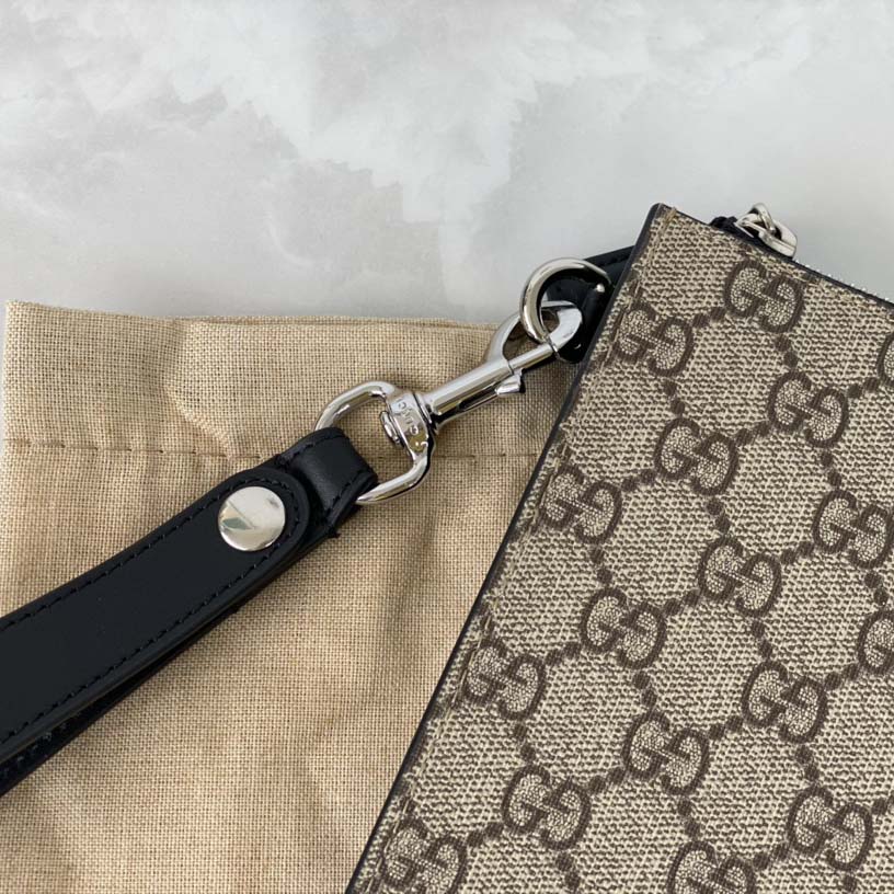 Replica Gucci Beige Canvas Pouch