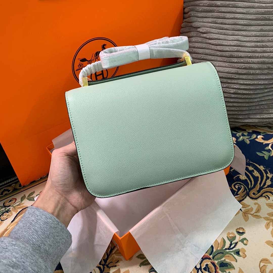 Replica Hermes Aaa-Constance Handbag 24Cm 19Cm Black/White/Pink