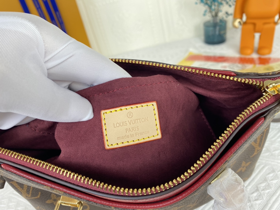 Replica Louis Vuitton Pallas Bb Black/Red/Pink