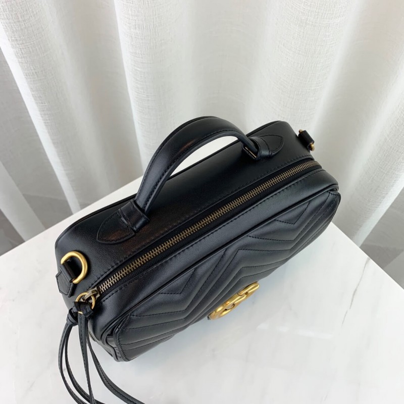 Replica Gucci Gg Marmont Matelasse Top Handle Bag 498100