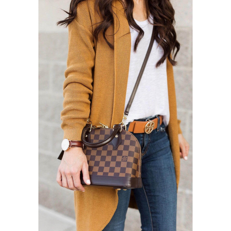 Replica Louis Vuitton Damier Ebene Canvas Alma Bb N41221