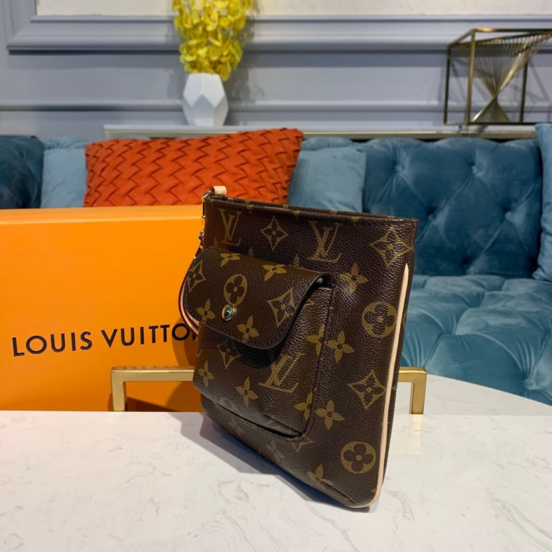 Replica Louis Vuitton Monogram Partition Clutch Bag M51901