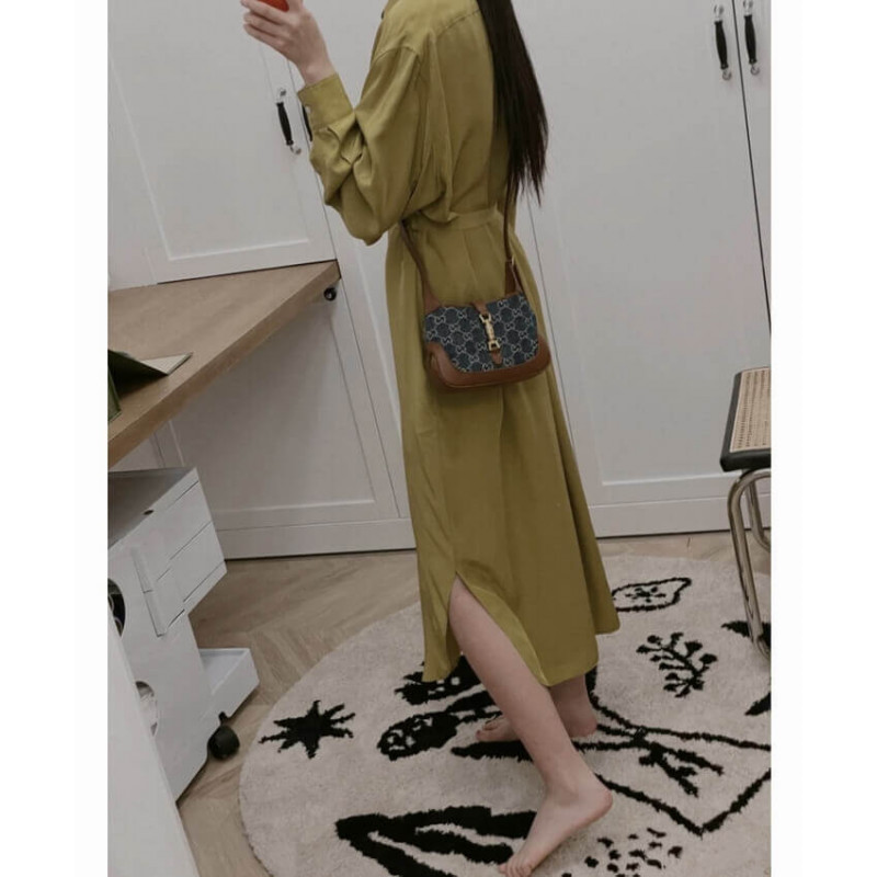 Replica Gucci Denim Jackie 1961 Mini Shoulder Bag 637092