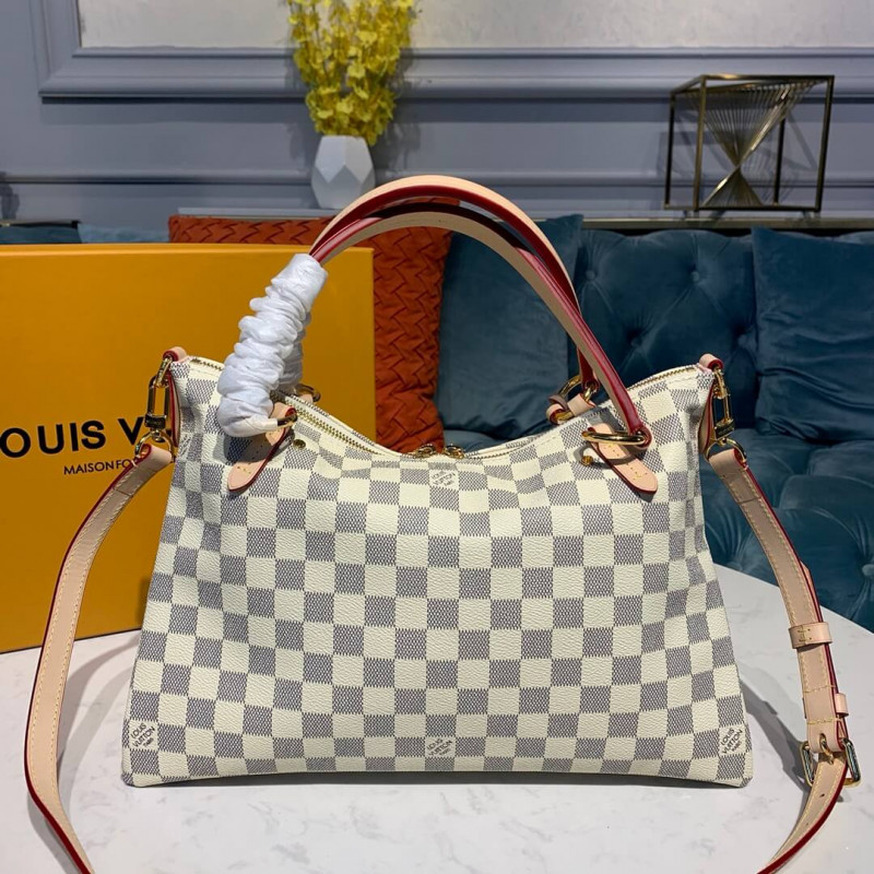 Replica Louis Vuitton Damier Azur Canvas Lymington N40022