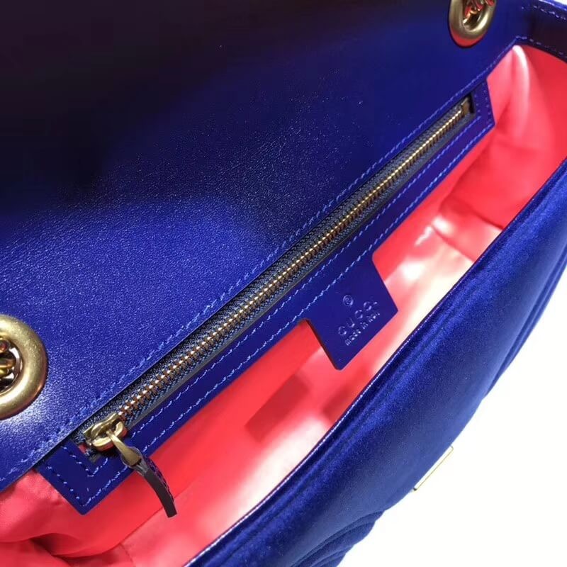Replica Gucci Gg Marmont Velvet Shoulder Bag 443497