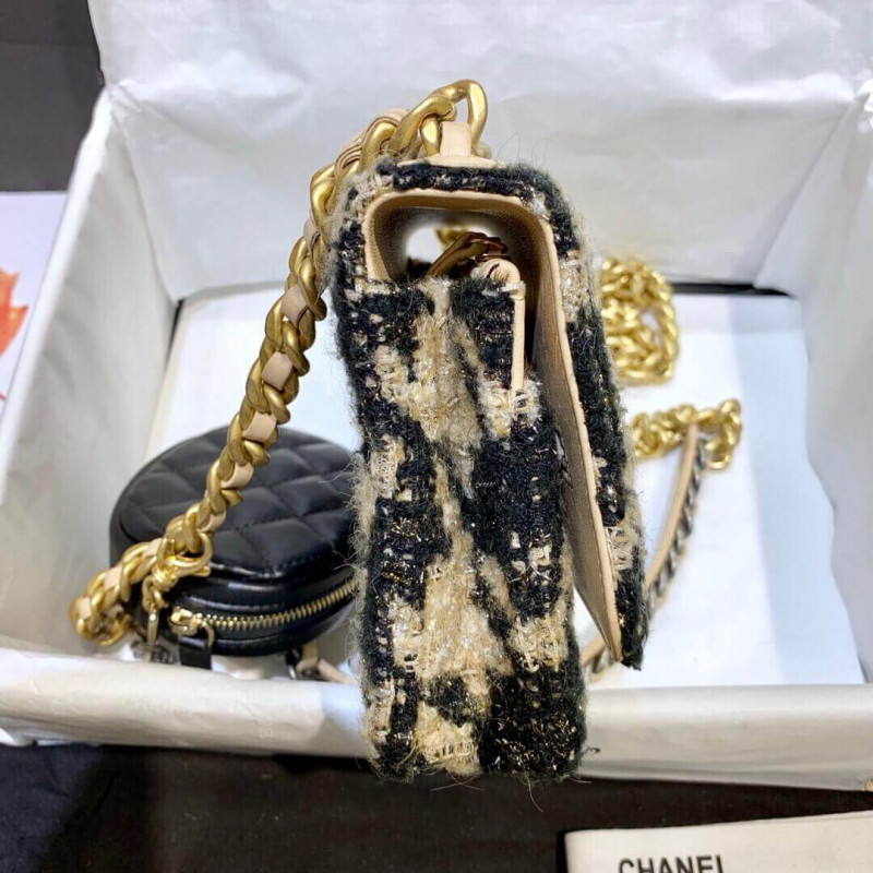 Replica Chanel 19 Tweed Woc With Leather Coin Purse Ap0985