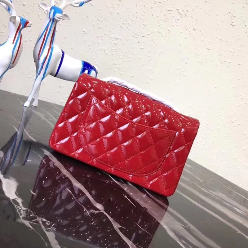 Replica Chanel Pantent Leather 20Cm Classic Flap Bag 1116