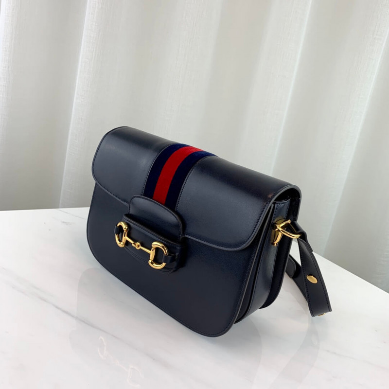 Replica Gucci 1955 Horsebit Shoulder Bag 602204 Blue