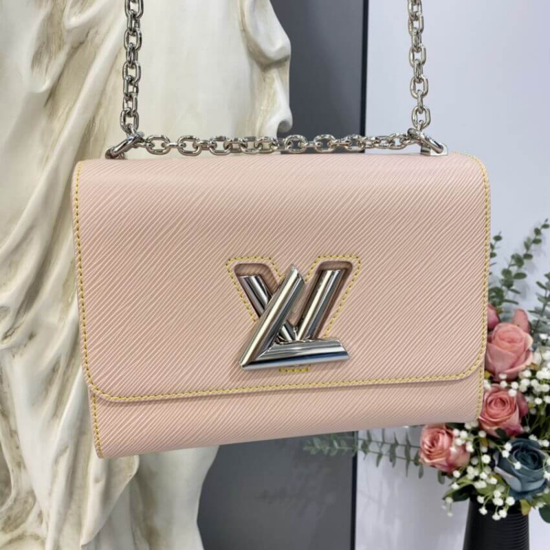 Replica Louis Vuitton Epi Leather Twist Mm M50282 Rose Ballerine