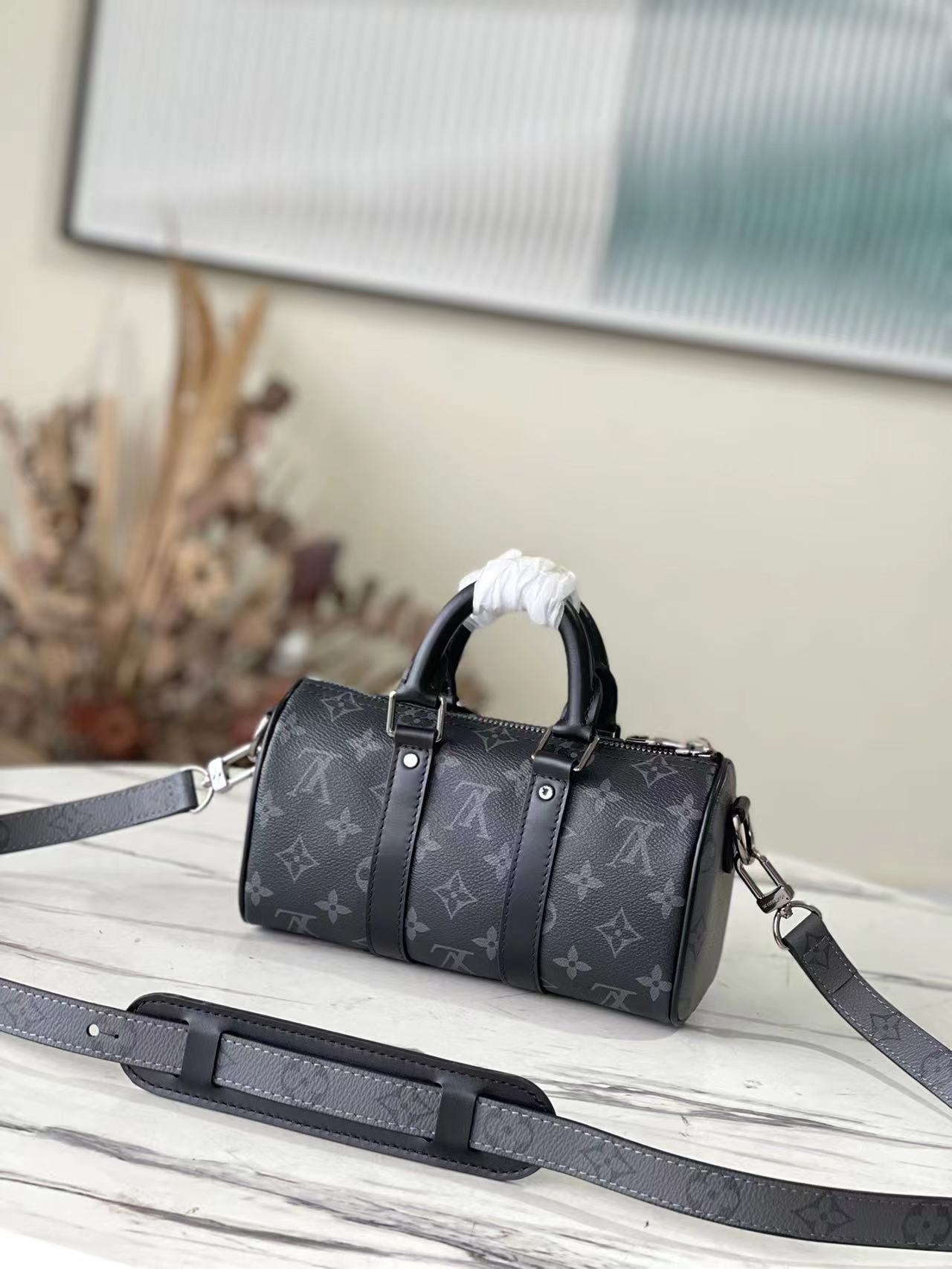 Replica Louis Vuitton Monogram Eclipse Keepall Xs M45947