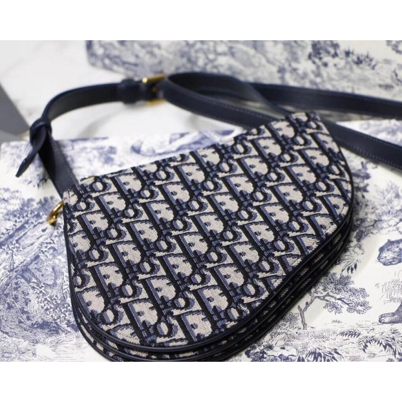Replica Christian Dior Saddle Oblique Clutch S5642