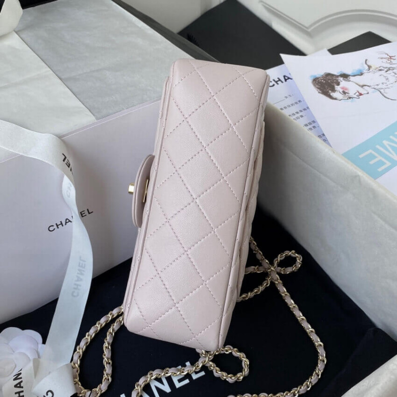 Replica Chanel Mini Flap Bag With Top Handle As2431 In Iridescent Lambskin