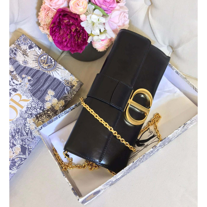 Replica Christian Dior 30 Montaigne Calfskin Clutch Chain Bag M9206