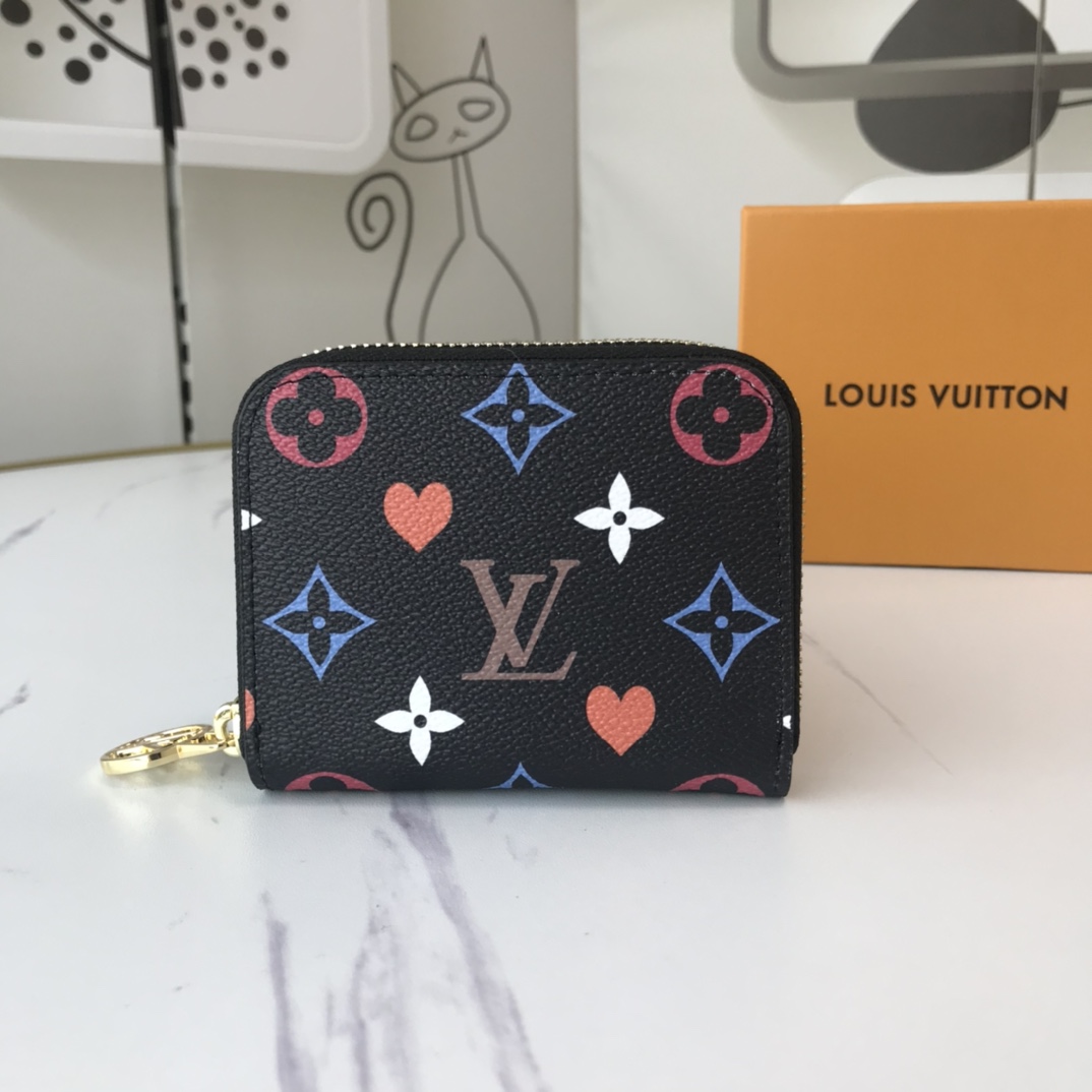 Replica Louis Vuitton Game On Zippy Coin Purse M80305 Black/White