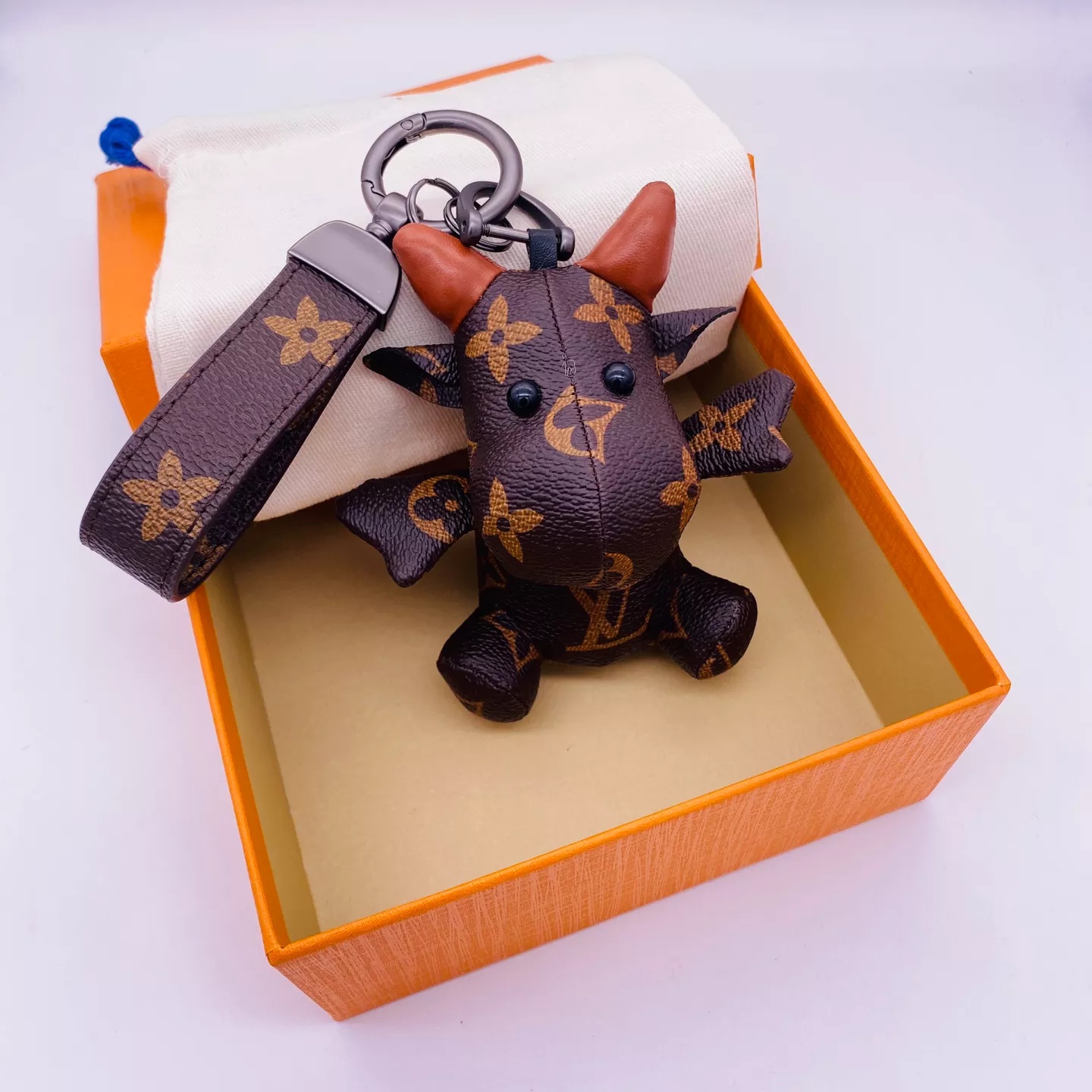 Replica Louis Vuitton Cute Cow Bag Charm And Key Holder