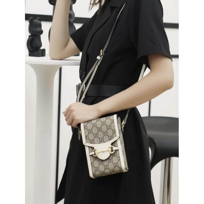 Replica Gucci Gg Supreme Horsebit 1955 Mini Bag 625615