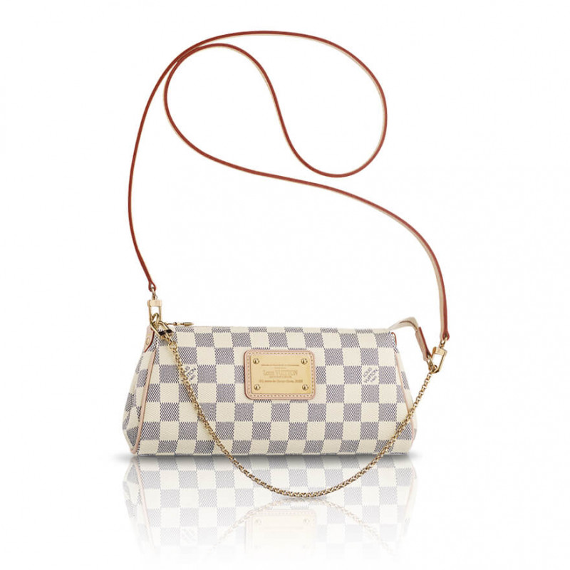Replica Louis Vuitton Damier Azur Canvas Eva Clutch N55214