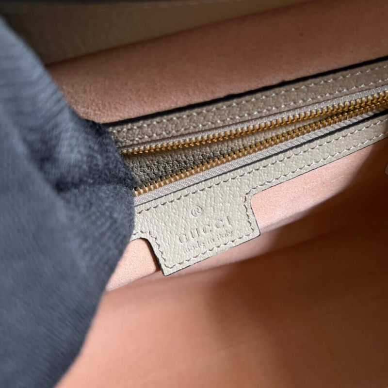 Replica Gucci Ophidia Small Tote With Web 693724 White