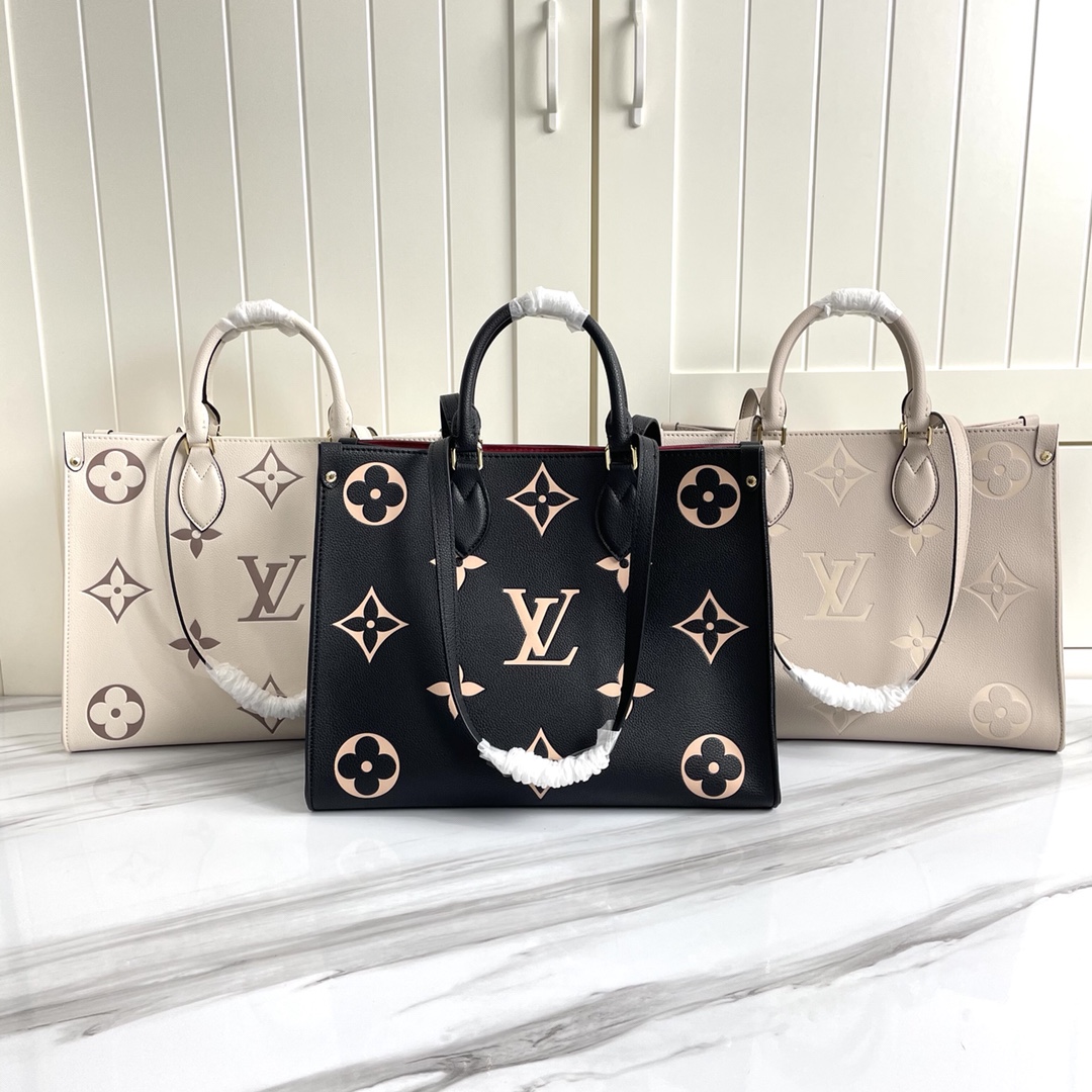 Replica Louis Vuitton Aaa-Onthego Mm Black/Beige