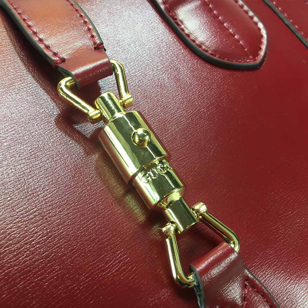 Replica Gucci Jackie 1961 Large Tote Bag 649015 Red/Black/Grey