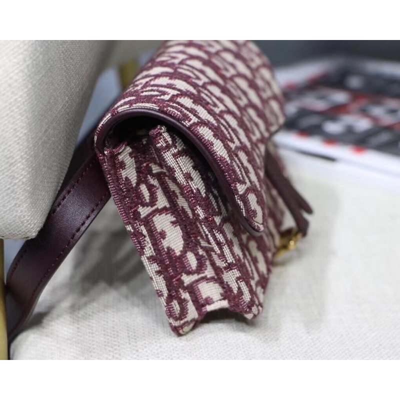 Replica Christian Dior Oblique Saddle Belt Bag S5619